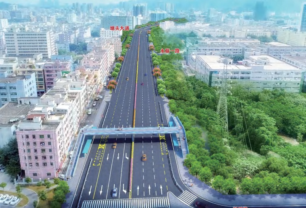 洲石路改造效果图